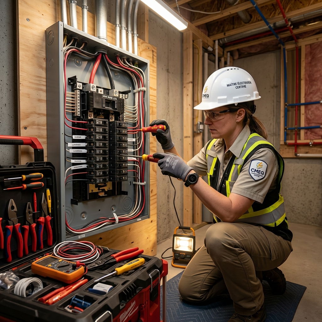 Électricien Laval Montréal 2025 : Services d'Électricien Maître CMEQ