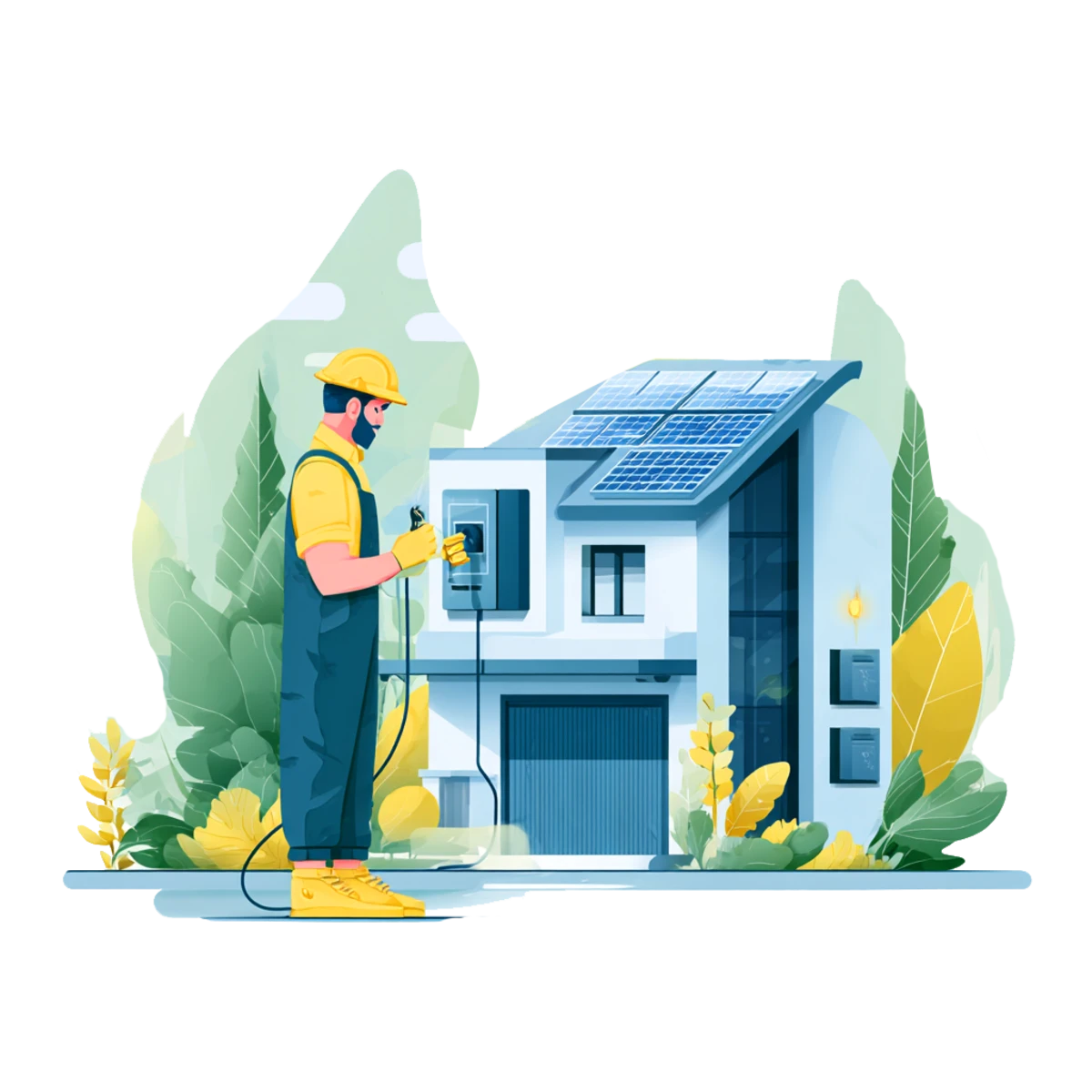 Installation de borne de recharge pour véhicule électrique